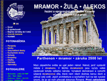 Tablet Screenshot of mramor-alekos.cz